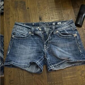 Miss Me Women's Dark Blue Jean Shorts